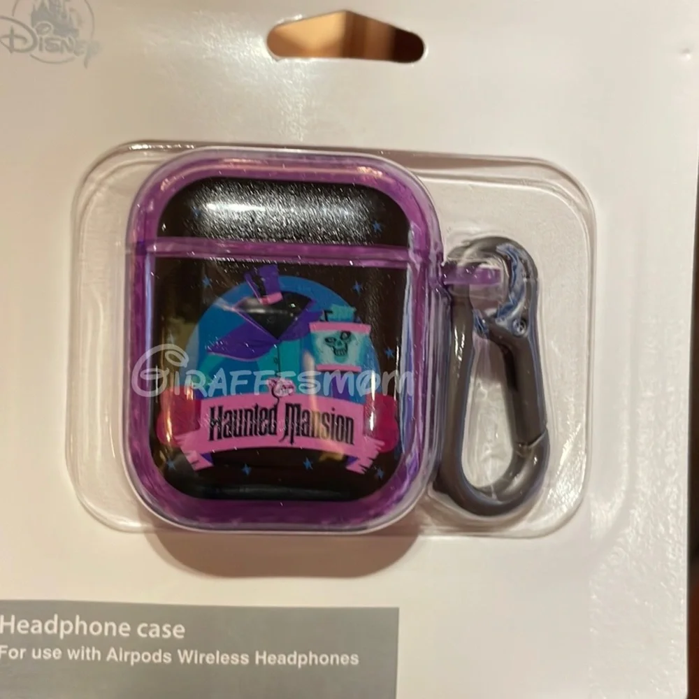 Disney Parks Haunted Mansion Hat Box Ghost Headphone Case NWT